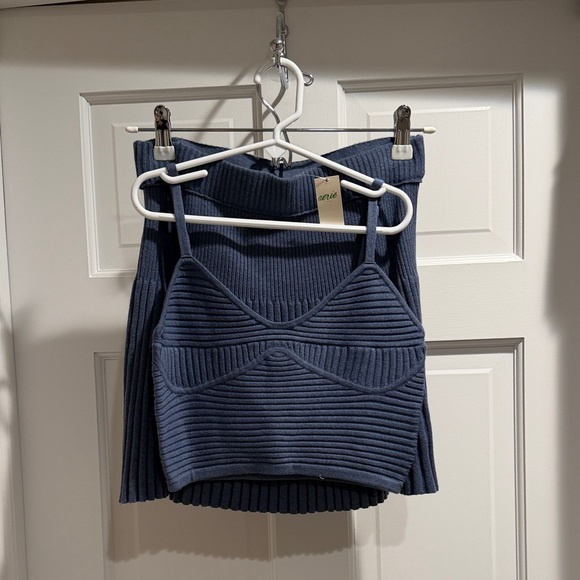 aerie Other - Aerie NWT! Ribbed pleated Knit skirt and top set ! Gorgeous !